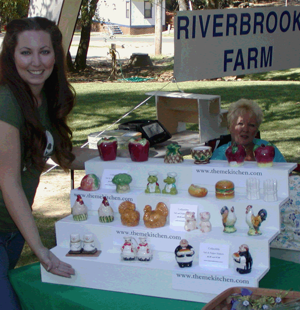 My Mom and I promoting Theme Kitchen at a Craft Fair in 2007