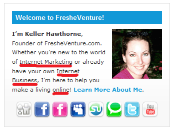 Keywords Used In My Welcome Message